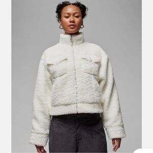 Jordan White Sherpa Jacket